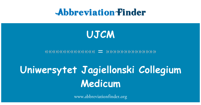 UJCM: Uniwersytet Jagiellonski Collegium Medicum