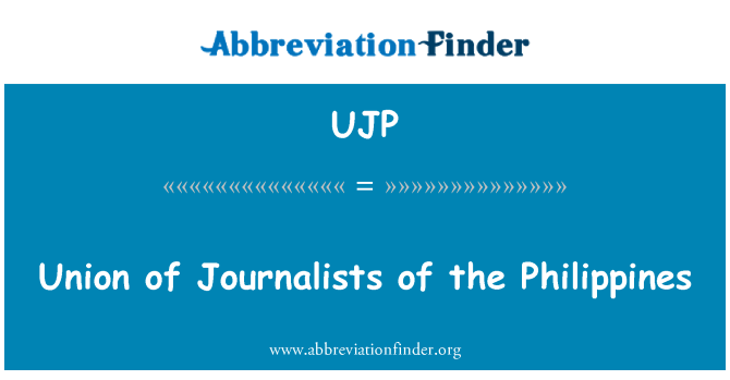UJP: Unió de periodistes de les Filipines