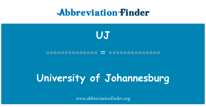 UJ: Universitet i Johannesburg