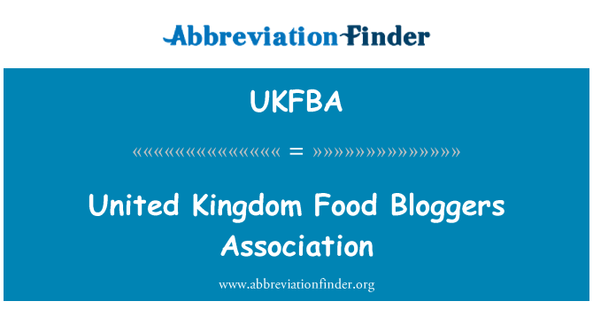 UKFBA: 英国食品博客协会