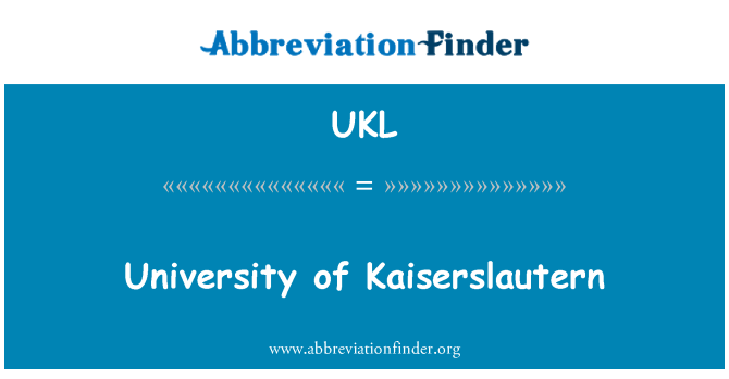 UKL: Universitat Tècnica de Kaiserslautern