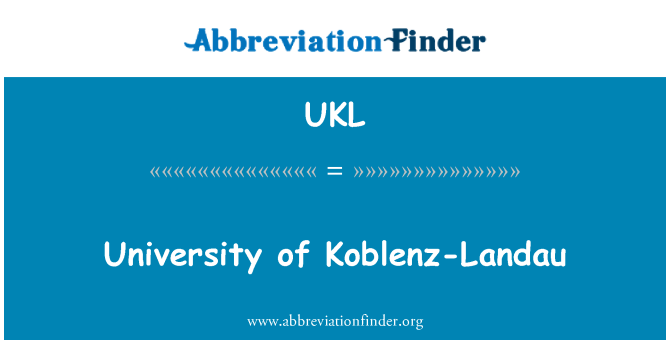 UKL: Inivèsite de Koblenz-Landau