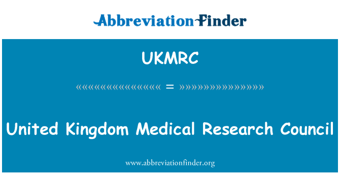UKMRC: Велика Британія медичних досліджень Ради
