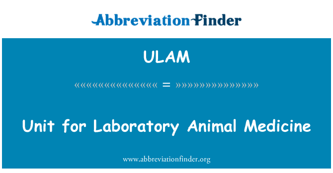 ULAM: Jednotka pre laboratórium veterinárnej medicíne