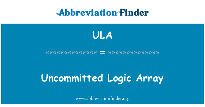 ULA: Array loġika impenjati