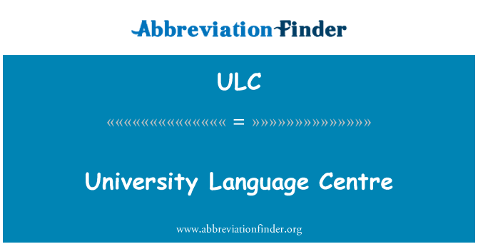 ULC: University Language Centre