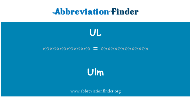 UL: 烏爾姆