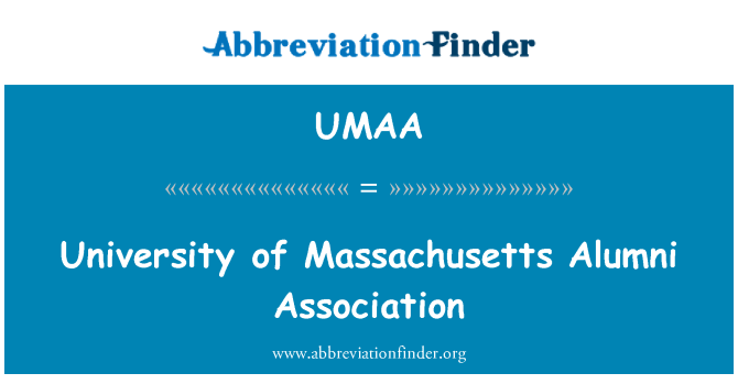 UMAA: University of Massachusetts Alumni Association