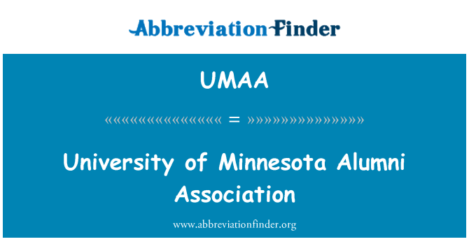 UMAA: University of Minnesota Alumni Association