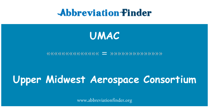 UMAC: Hornej Midwest Aerospace konzorcia