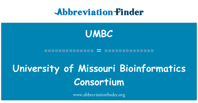 UMBC: University of Missouri Bioinformatics Consortium