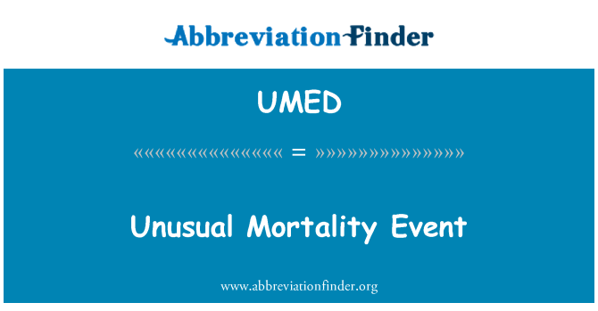 UMED: 不寻常的死亡事件