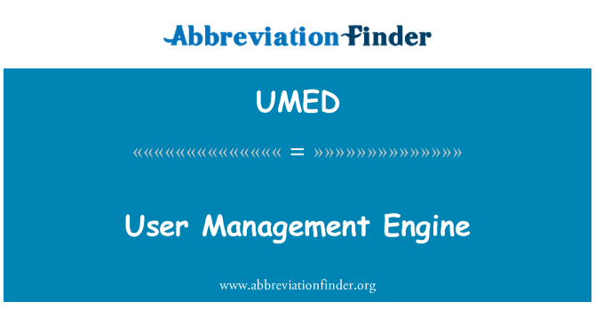 UMED: Utilisateur Gestion motè