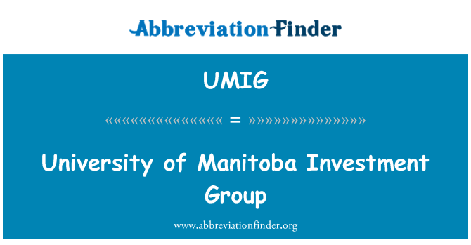 UMIG: Manitoba ülikoolis Investment Group