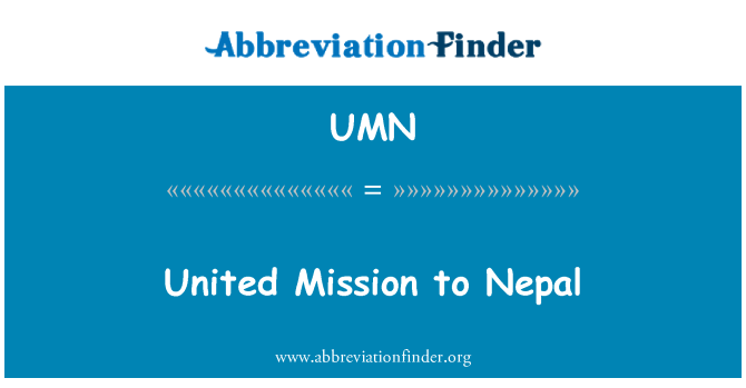 UMN: Missió unida al Nepal