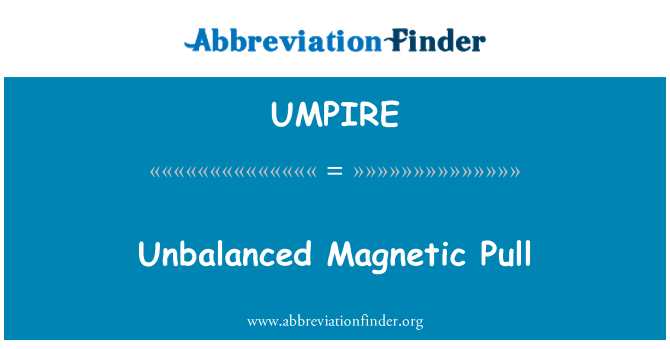UMPIRE: Attrazione magnetica sbilanciato