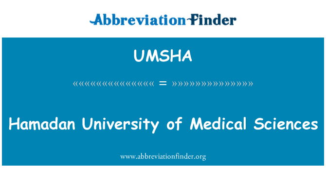 UMSHA: Hamadan University Medical Sciences