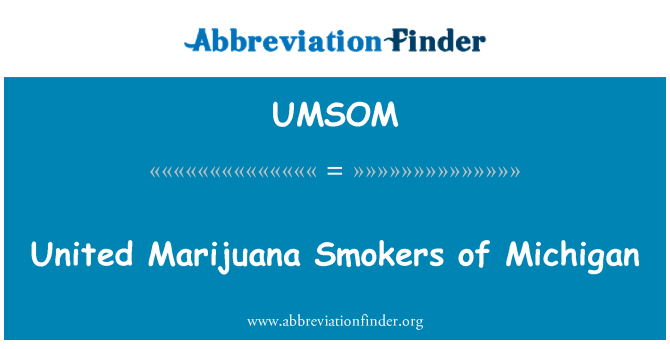 UMSOM: 密歇根州的美国的大麻吸烟者