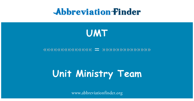 UMT: ユニット省チーム