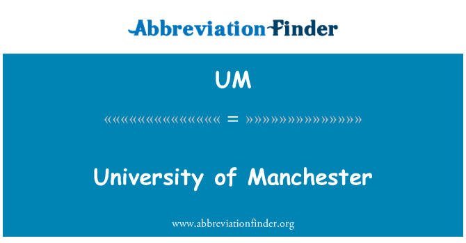 UM: Manchesteri Ülikooli