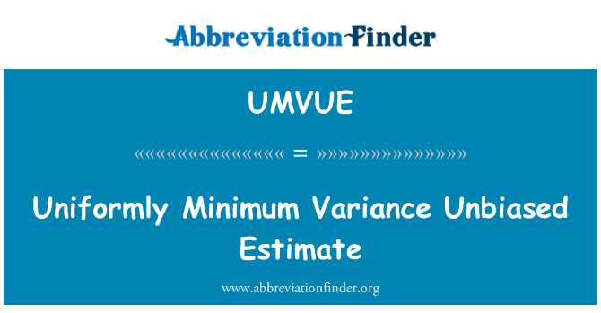 UMVUE: Jevnt minste avvik objektivt anslag