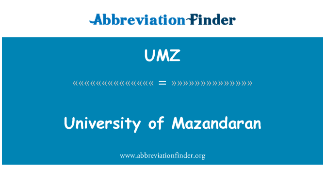 UMZ: Inivèsite Mazandaran