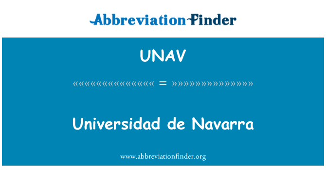 UNAV: Universidad de Navarra