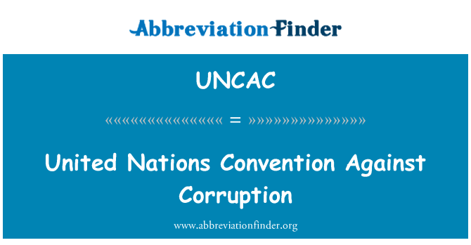 UNCAC: Konvansyon nasyon Zini kont kòripsyon