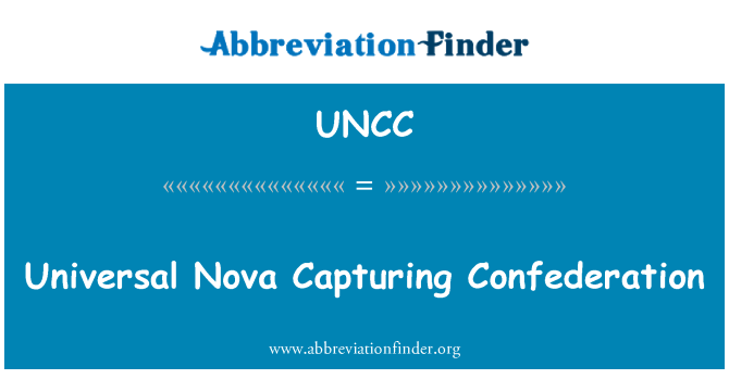 UNCC: Universalus Nova užfiksuoti konfederacija