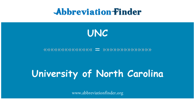 UNC: Universidad de Carolina del norte