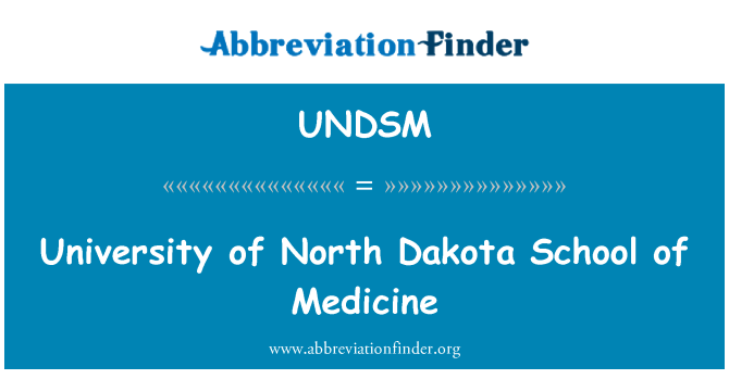 UNDSM: Universitetet av Nord Dakota School of Medicine