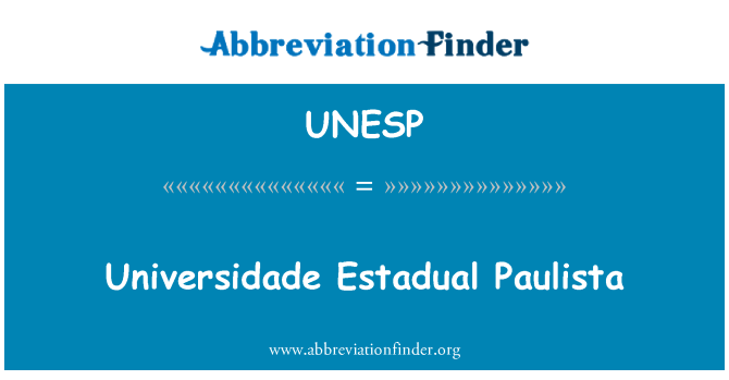 UNESP: Universidade Estadual Paulista