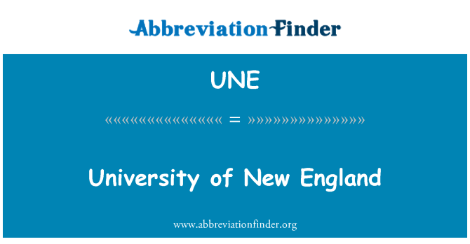 UNE: 新英格蘭大學