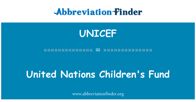 UNICEF: Sklad Združenih narodov za otroke