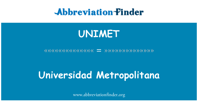 UNIMET: Universidad Metropolitana