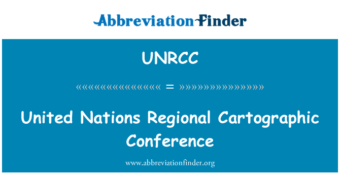 UNRCC: United Nations Regional Cartographic Conference