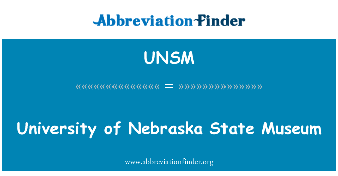 UNSM: University of Nebraska státní muzeum