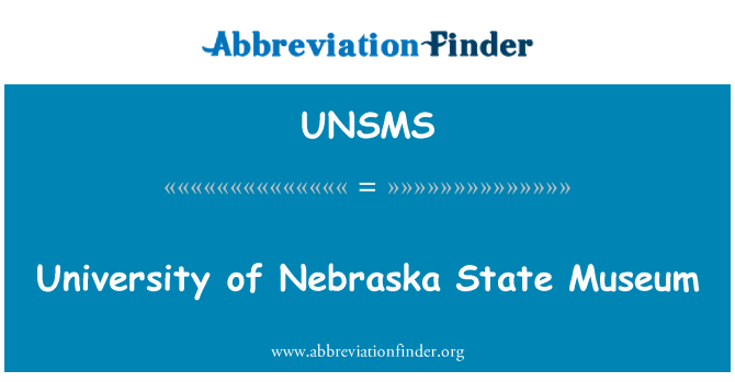 UNSMS: Univerza v Nebraski državni muzej