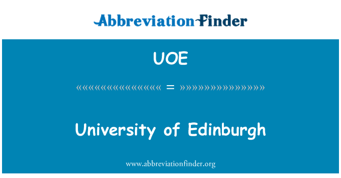 UOE: Università di Edimburgo