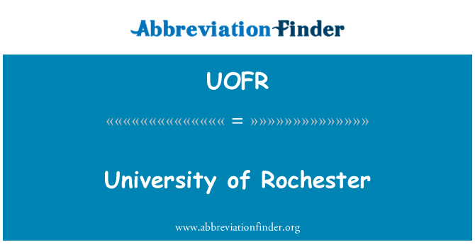 UOFR: Università ta ' Rochester