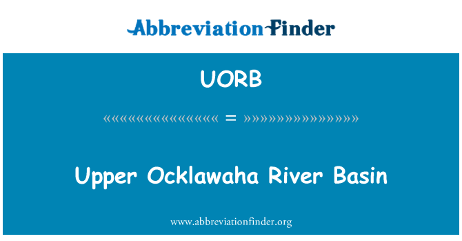 UORB: Upper Ocklawaha River Basin