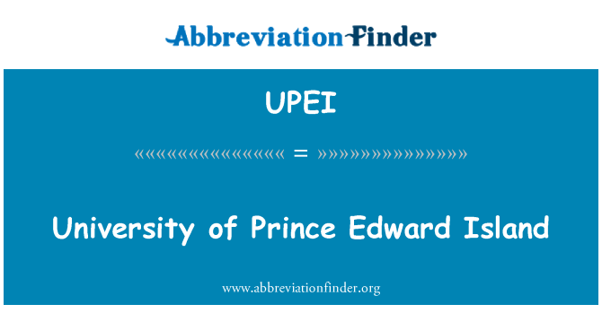 UPEI: Università tal-Prinċep Edward Island