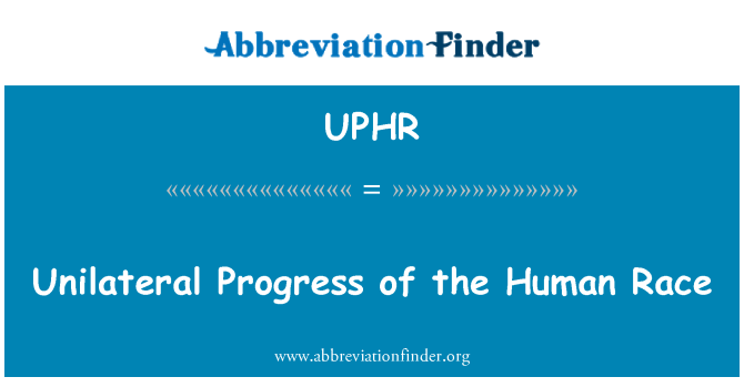 UPHR: Inilateral pwogrè imen kous la