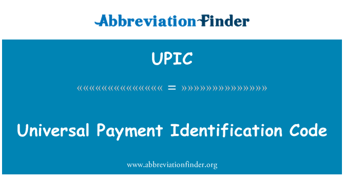 UPIC: Univerzální platební identifikační kód