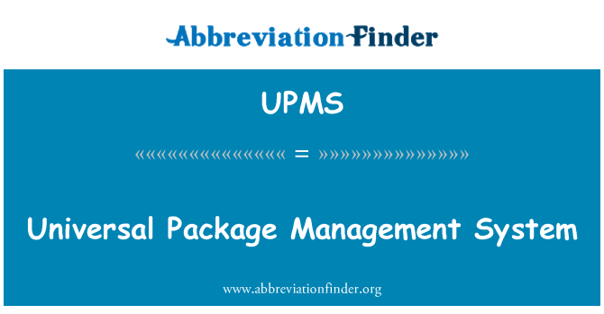 UPMS: Universal pakkehåndteringssystem