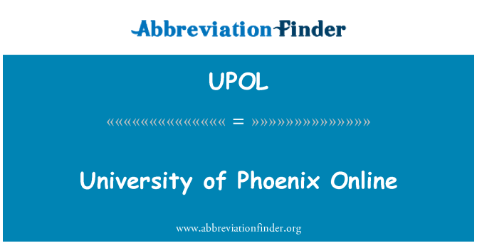 UPOL: University of Phoenix Online