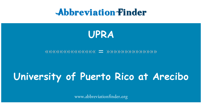 UPRA: Universität von Puerto Rico in Arecibo