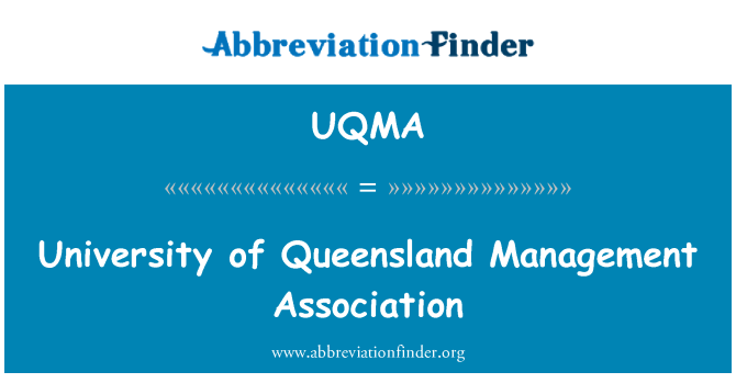 UQMA: Queensland Üniversitesi Yönetim Derneği