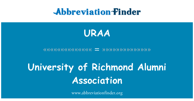 URAA: Universität von Richmond-Alumni-Vereinigung