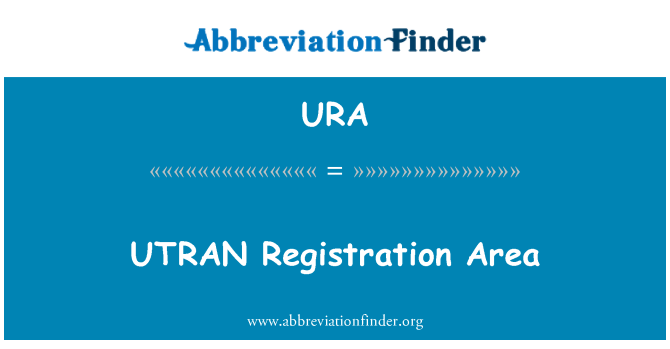 URA: UTRAN registracijos zonoje